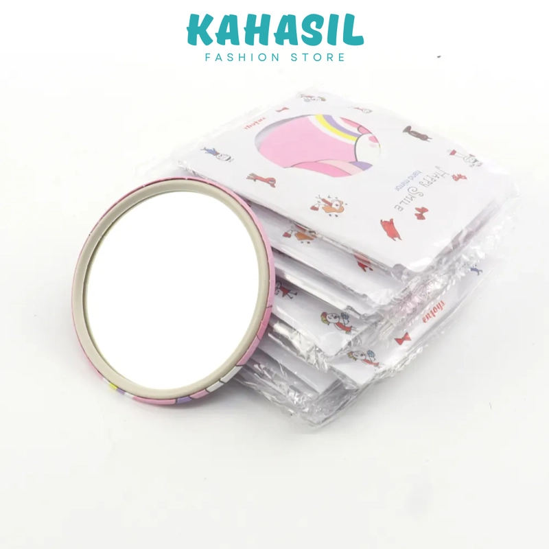 Product image KAHASIL - Kaca Cermin Bulat Mini Kecil Make Up Travelling Motif KMJ080 all variant all variant